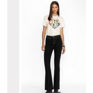 NWT Johnny Was  Rue De La Flare Jean  32 Black